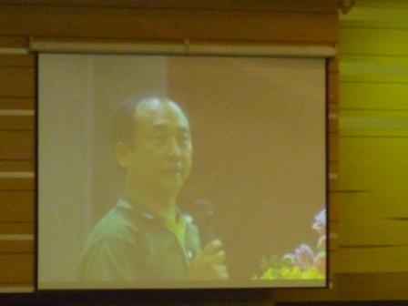 2010.10.03台中中會設立八十週年感恩禮拜：陳炳勲牧師介紹奧克蘭姐妹中會代表~