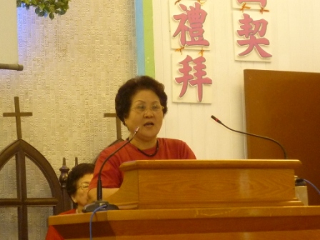 2010.10.24松年團契紀念主日禮拜：松年會長 陳信英執事報告~