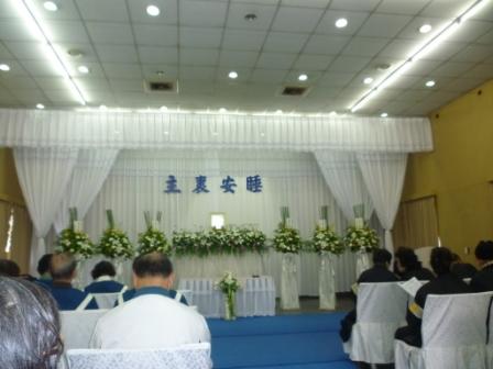 2010.10.30陳東連弟兄告別安息禮拜：上午9時準時開始告別禮拜~